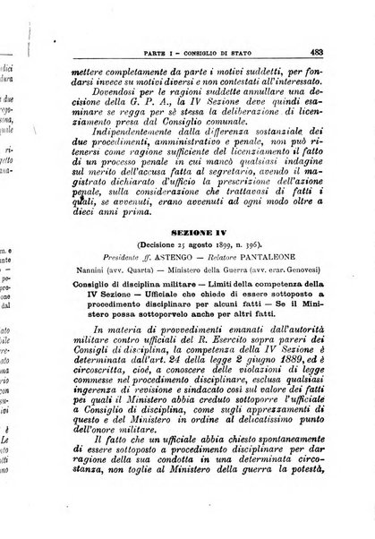 La giustizia amministrativa raccolta di decisioni e pareri del Consiglio di Stato, decisioni della Corte dei conti, sentenze della Cassazione di Roma, e decisioni delle Giunte provinciali amministrative