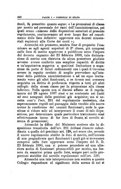 La giustizia amministrativa raccolta di decisioni e pareri del Consiglio di Stato, decisioni della Corte dei conti, sentenze della Cassazione di Roma, e decisioni delle Giunte provinciali amministrative