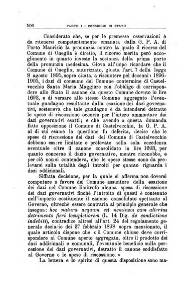 La giustizia amministrativa raccolta di decisioni e pareri del Consiglio di Stato, decisioni della Corte dei conti, sentenze della Cassazione di Roma, e decisioni delle Giunte provinciali amministrative