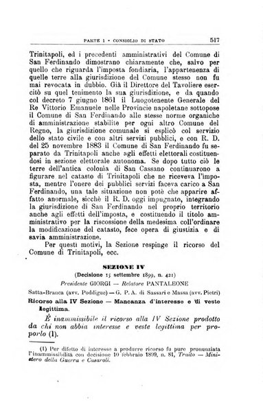 La giustizia amministrativa raccolta di decisioni e pareri del Consiglio di Stato, decisioni della Corte dei conti, sentenze della Cassazione di Roma, e decisioni delle Giunte provinciali amministrative