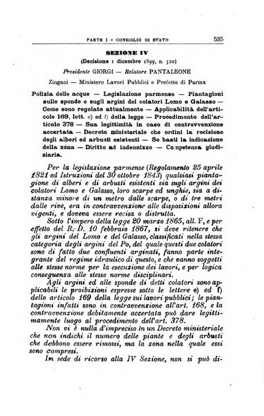 La giustizia amministrativa raccolta di decisioni e pareri del Consiglio di Stato, decisioni della Corte dei conti, sentenze della Cassazione di Roma, e decisioni delle Giunte provinciali amministrative