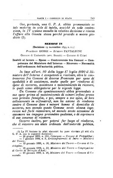 La giustizia amministrativa raccolta di decisioni e pareri del Consiglio di Stato, decisioni della Corte dei conti, sentenze della Cassazione di Roma, e decisioni delle Giunte provinciali amministrative