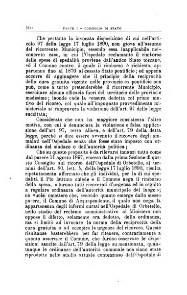 La giustizia amministrativa raccolta di decisioni e pareri del Consiglio di Stato, decisioni della Corte dei conti, sentenze della Cassazione di Roma, e decisioni delle Giunte provinciali amministrative