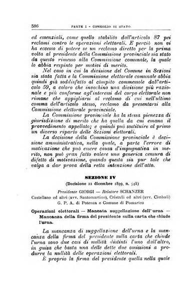 La giustizia amministrativa raccolta di decisioni e pareri del Consiglio di Stato, decisioni della Corte dei conti, sentenze della Cassazione di Roma, e decisioni delle Giunte provinciali amministrative