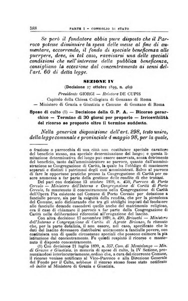 La giustizia amministrativa raccolta di decisioni e pareri del Consiglio di Stato, decisioni della Corte dei conti, sentenze della Cassazione di Roma, e decisioni delle Giunte provinciali amministrative