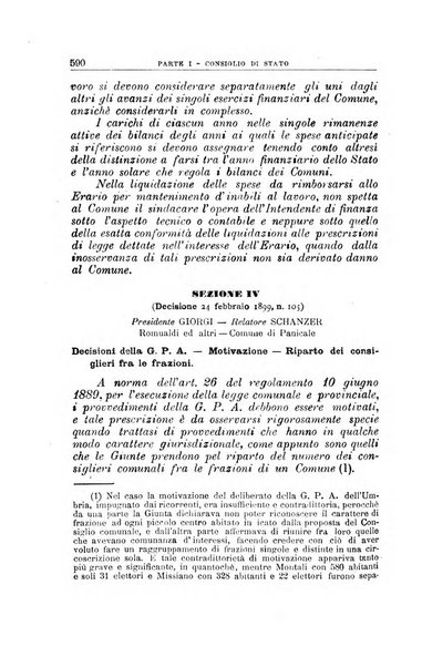 La giustizia amministrativa raccolta di decisioni e pareri del Consiglio di Stato, decisioni della Corte dei conti, sentenze della Cassazione di Roma, e decisioni delle Giunte provinciali amministrative