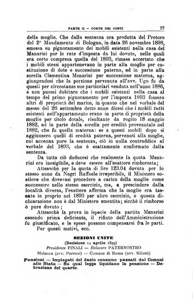 La giustizia amministrativa raccolta di decisioni e pareri del Consiglio di Stato, decisioni della Corte dei conti, sentenze della Cassazione di Roma, e decisioni delle Giunte provinciali amministrative