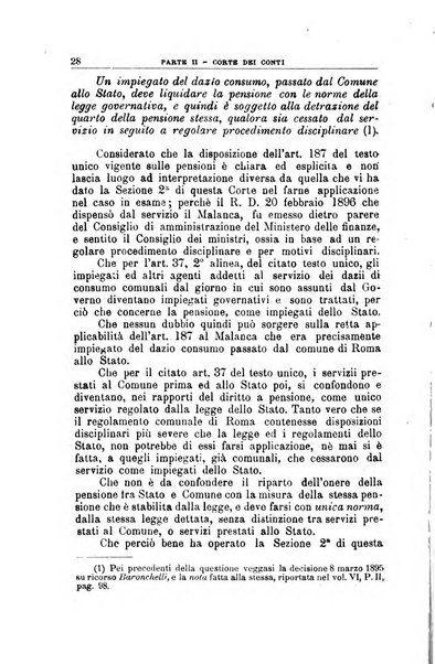 La giustizia amministrativa raccolta di decisioni e pareri del Consiglio di Stato, decisioni della Corte dei conti, sentenze della Cassazione di Roma, e decisioni delle Giunte provinciali amministrative