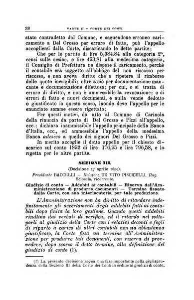 La giustizia amministrativa raccolta di decisioni e pareri del Consiglio di Stato, decisioni della Corte dei conti, sentenze della Cassazione di Roma, e decisioni delle Giunte provinciali amministrative