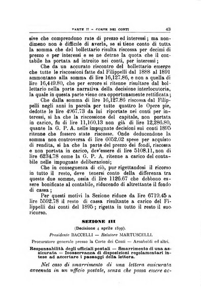 La giustizia amministrativa raccolta di decisioni e pareri del Consiglio di Stato, decisioni della Corte dei conti, sentenze della Cassazione di Roma, e decisioni delle Giunte provinciali amministrative