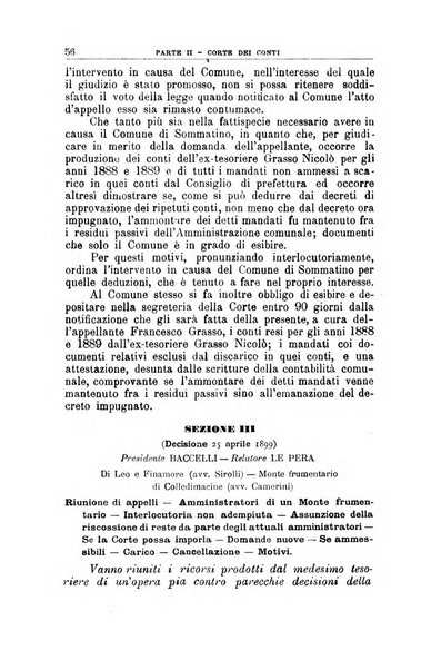 La giustizia amministrativa raccolta di decisioni e pareri del Consiglio di Stato, decisioni della Corte dei conti, sentenze della Cassazione di Roma, e decisioni delle Giunte provinciali amministrative