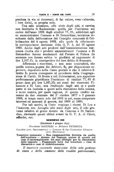 La giustizia amministrativa raccolta di decisioni e pareri del Consiglio di Stato, decisioni della Corte dei conti, sentenze della Cassazione di Roma, e decisioni delle Giunte provinciali amministrative