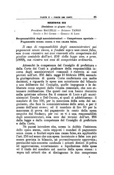 La giustizia amministrativa raccolta di decisioni e pareri del Consiglio di Stato, decisioni della Corte dei conti, sentenze della Cassazione di Roma, e decisioni delle Giunte provinciali amministrative