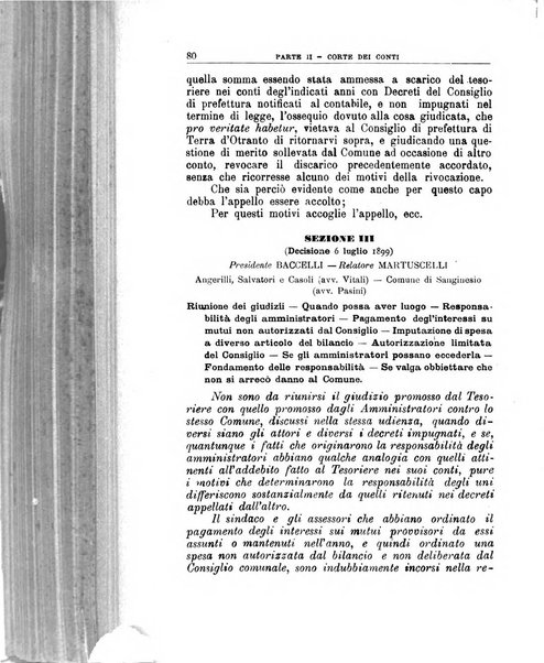 La giustizia amministrativa raccolta di decisioni e pareri del Consiglio di Stato, decisioni della Corte dei conti, sentenze della Cassazione di Roma, e decisioni delle Giunte provinciali amministrative