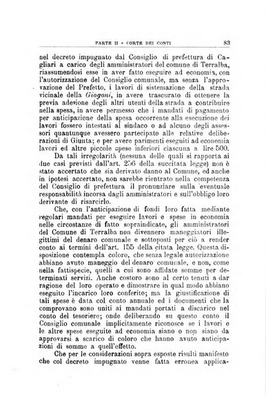 La giustizia amministrativa raccolta di decisioni e pareri del Consiglio di Stato, decisioni della Corte dei conti, sentenze della Cassazione di Roma, e decisioni delle Giunte provinciali amministrative