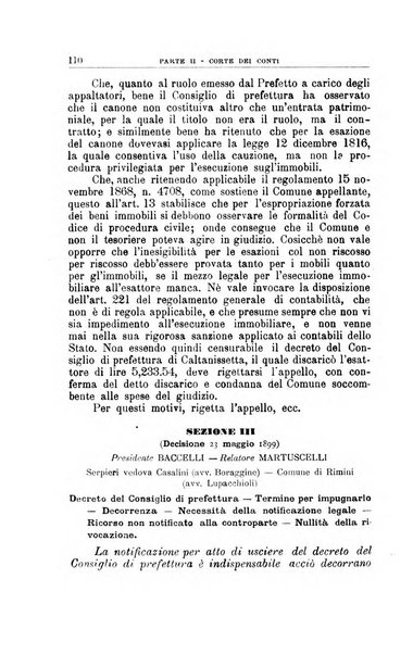 La giustizia amministrativa raccolta di decisioni e pareri del Consiglio di Stato, decisioni della Corte dei conti, sentenze della Cassazione di Roma, e decisioni delle Giunte provinciali amministrative