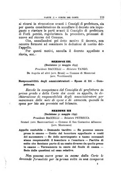 La giustizia amministrativa raccolta di decisioni e pareri del Consiglio di Stato, decisioni della Corte dei conti, sentenze della Cassazione di Roma, e decisioni delle Giunte provinciali amministrative