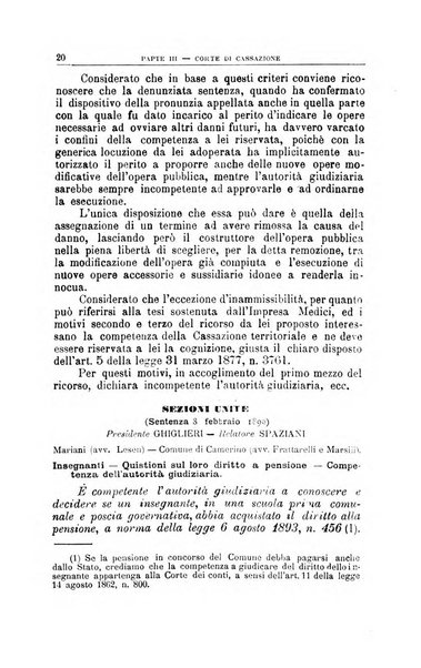 La giustizia amministrativa raccolta di decisioni e pareri del Consiglio di Stato, decisioni della Corte dei conti, sentenze della Cassazione di Roma, e decisioni delle Giunte provinciali amministrative