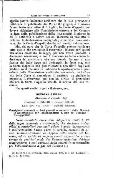 La giustizia amministrativa raccolta di decisioni e pareri del Consiglio di Stato, decisioni della Corte dei conti, sentenze della Cassazione di Roma, e decisioni delle Giunte provinciali amministrative