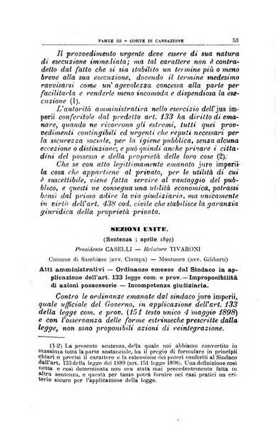 La giustizia amministrativa raccolta di decisioni e pareri del Consiglio di Stato, decisioni della Corte dei conti, sentenze della Cassazione di Roma, e decisioni delle Giunte provinciali amministrative