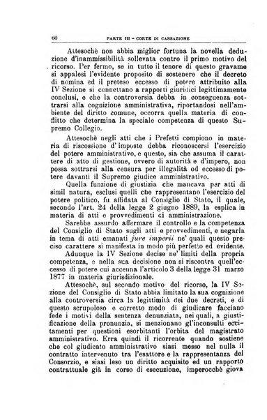 La giustizia amministrativa raccolta di decisioni e pareri del Consiglio di Stato, decisioni della Corte dei conti, sentenze della Cassazione di Roma, e decisioni delle Giunte provinciali amministrative