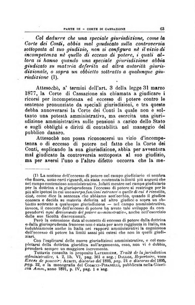 La giustizia amministrativa raccolta di decisioni e pareri del Consiglio di Stato, decisioni della Corte dei conti, sentenze della Cassazione di Roma, e decisioni delle Giunte provinciali amministrative