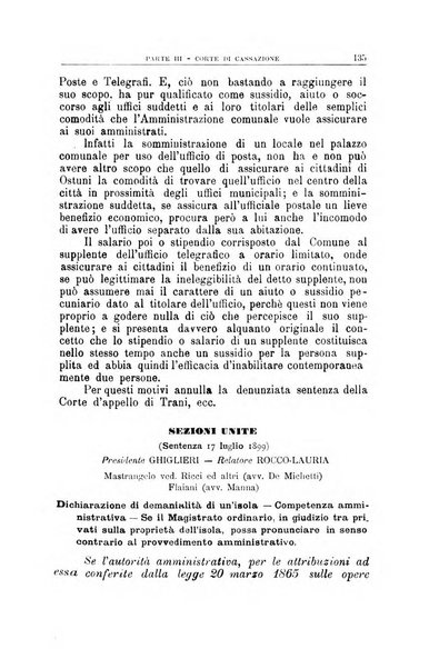 La giustizia amministrativa raccolta di decisioni e pareri del Consiglio di Stato, decisioni della Corte dei conti, sentenze della Cassazione di Roma, e decisioni delle Giunte provinciali amministrative