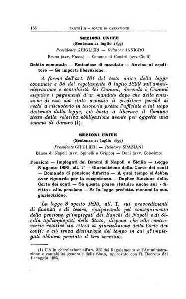 La giustizia amministrativa raccolta di decisioni e pareri del Consiglio di Stato, decisioni della Corte dei conti, sentenze della Cassazione di Roma, e decisioni delle Giunte provinciali amministrative