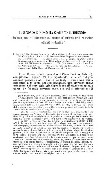 La giustizia amministrativa raccolta di decisioni e pareri del Consiglio di Stato, decisioni della Corte dei conti, sentenze della Cassazione di Roma, e decisioni delle Giunte provinciali amministrative