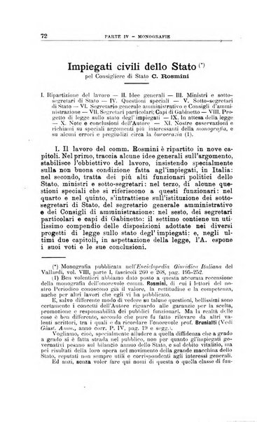 La giustizia amministrativa raccolta di decisioni e pareri del Consiglio di Stato, decisioni della Corte dei conti, sentenze della Cassazione di Roma, e decisioni delle Giunte provinciali amministrative