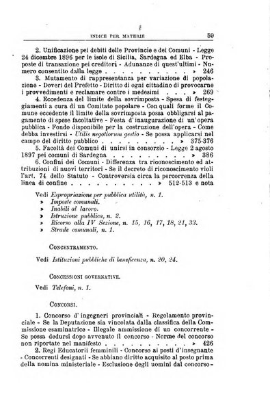 La giustizia amministrativa raccolta di decisioni e pareri del Consiglio di Stato, decisioni della Corte dei conti, sentenze della Cassazione di Roma, e decisioni delle Giunte provinciali amministrative