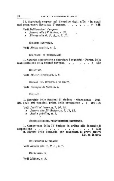 La giustizia amministrativa raccolta di decisioni e pareri del Consiglio di Stato, decisioni della Corte dei conti, sentenze della Cassazione di Roma, e decisioni delle Giunte provinciali amministrative