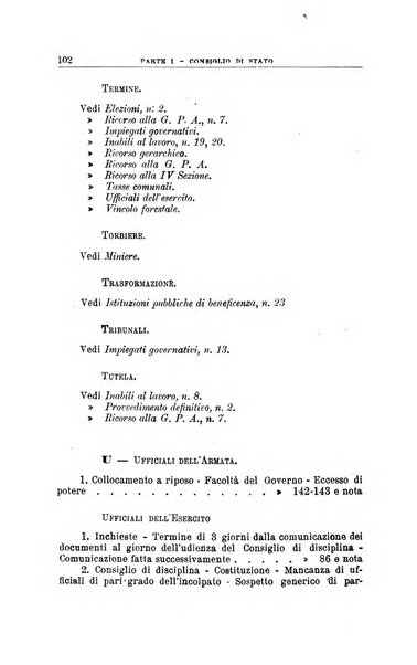 La giustizia amministrativa raccolta di decisioni e pareri del Consiglio di Stato, decisioni della Corte dei conti, sentenze della Cassazione di Roma, e decisioni delle Giunte provinciali amministrative