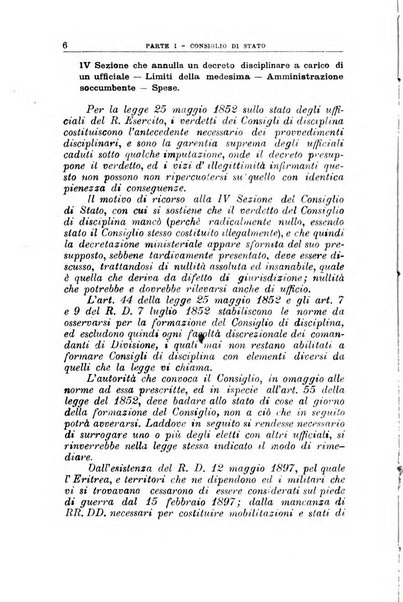 La giustizia amministrativa raccolta di decisioni e pareri del Consiglio di Stato, decisioni della Corte dei conti, sentenze della Cassazione di Roma, e decisioni delle Giunte provinciali amministrative