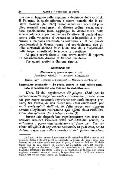 La giustizia amministrativa raccolta di decisioni e pareri del Consiglio di Stato, decisioni della Corte dei conti, sentenze della Cassazione di Roma, e decisioni delle Giunte provinciali amministrative