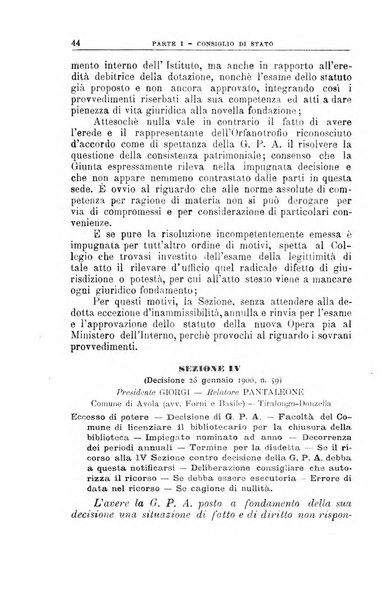 La giustizia amministrativa raccolta di decisioni e pareri del Consiglio di Stato, decisioni della Corte dei conti, sentenze della Cassazione di Roma, e decisioni delle Giunte provinciali amministrative