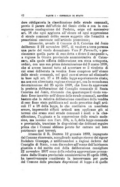 La giustizia amministrativa raccolta di decisioni e pareri del Consiglio di Stato, decisioni della Corte dei conti, sentenze della Cassazione di Roma, e decisioni delle Giunte provinciali amministrative