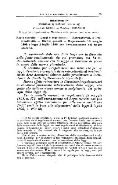 La giustizia amministrativa raccolta di decisioni e pareri del Consiglio di Stato, decisioni della Corte dei conti, sentenze della Cassazione di Roma, e decisioni delle Giunte provinciali amministrative