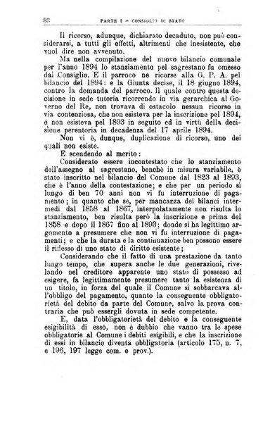 La giustizia amministrativa raccolta di decisioni e pareri del Consiglio di Stato, decisioni della Corte dei conti, sentenze della Cassazione di Roma, e decisioni delle Giunte provinciali amministrative