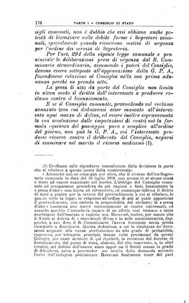 La giustizia amministrativa raccolta di decisioni e pareri del Consiglio di Stato, decisioni della Corte dei conti, sentenze della Cassazione di Roma, e decisioni delle Giunte provinciali amministrative