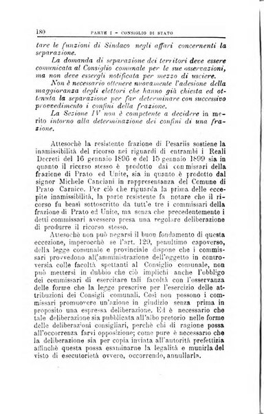 La giustizia amministrativa raccolta di decisioni e pareri del Consiglio di Stato, decisioni della Corte dei conti, sentenze della Cassazione di Roma, e decisioni delle Giunte provinciali amministrative