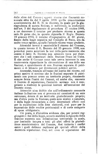 La giustizia amministrativa raccolta di decisioni e pareri del Consiglio di Stato, decisioni della Corte dei conti, sentenze della Cassazione di Roma, e decisioni delle Giunte provinciali amministrative