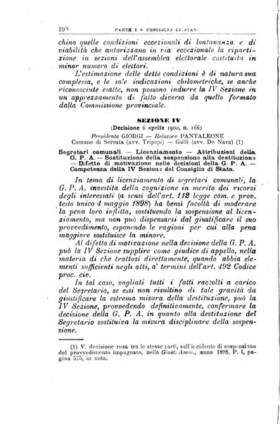 La giustizia amministrativa raccolta di decisioni e pareri del Consiglio di Stato, decisioni della Corte dei conti, sentenze della Cassazione di Roma, e decisioni delle Giunte provinciali amministrative