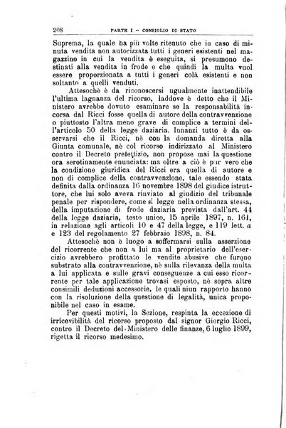 La giustizia amministrativa raccolta di decisioni e pareri del Consiglio di Stato, decisioni della Corte dei conti, sentenze della Cassazione di Roma, e decisioni delle Giunte provinciali amministrative