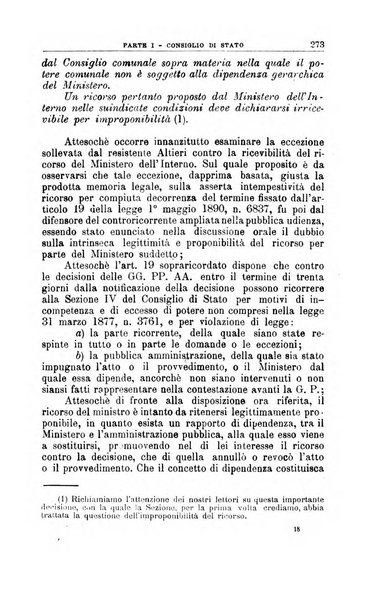 La giustizia amministrativa raccolta di decisioni e pareri del Consiglio di Stato, decisioni della Corte dei conti, sentenze della Cassazione di Roma, e decisioni delle Giunte provinciali amministrative