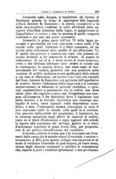 La giustizia amministrativa raccolta di decisioni e pareri del Consiglio di Stato, decisioni della Corte dei conti, sentenze della Cassazione di Roma, e decisioni delle Giunte provinciali amministrative