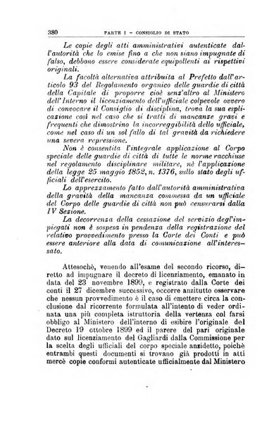 La giustizia amministrativa raccolta di decisioni e pareri del Consiglio di Stato, decisioni della Corte dei conti, sentenze della Cassazione di Roma, e decisioni delle Giunte provinciali amministrative