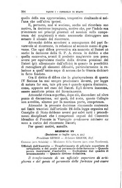 La giustizia amministrativa raccolta di decisioni e pareri del Consiglio di Stato, decisioni della Corte dei conti, sentenze della Cassazione di Roma, e decisioni delle Giunte provinciali amministrative