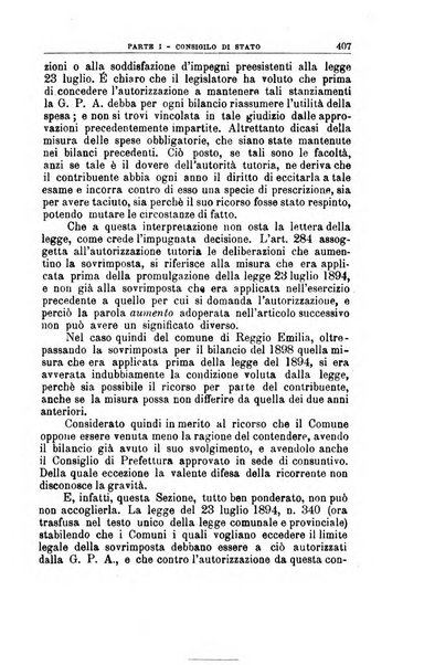 La giustizia amministrativa raccolta di decisioni e pareri del Consiglio di Stato, decisioni della Corte dei conti, sentenze della Cassazione di Roma, e decisioni delle Giunte provinciali amministrative