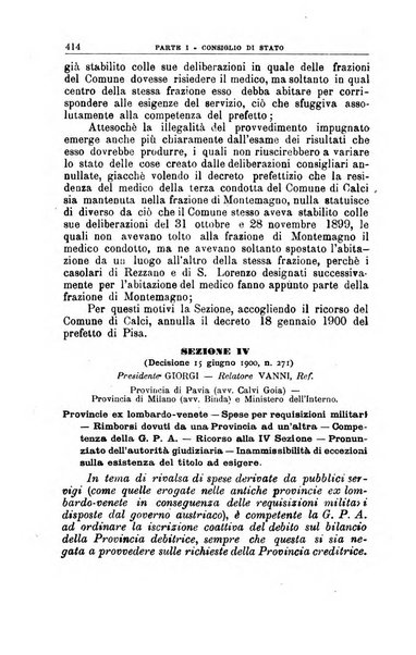 La giustizia amministrativa raccolta di decisioni e pareri del Consiglio di Stato, decisioni della Corte dei conti, sentenze della Cassazione di Roma, e decisioni delle Giunte provinciali amministrative